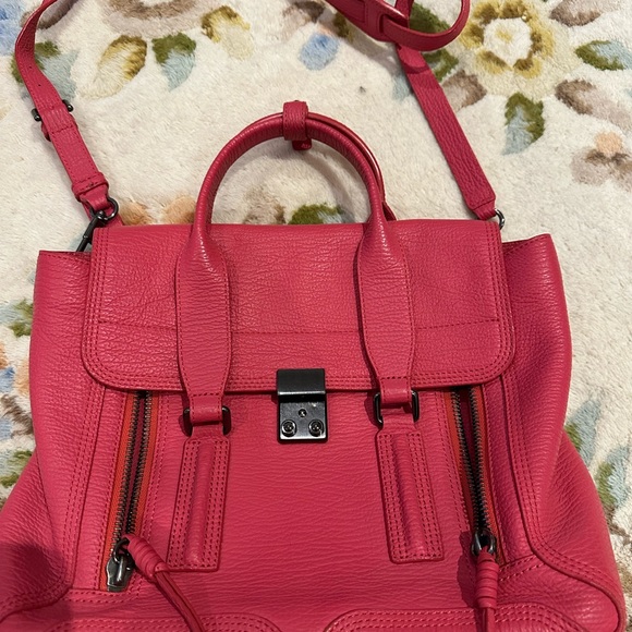 3.1 Philip Lim Raspberry Medium Pashli Satchel - Picture 3 of 7